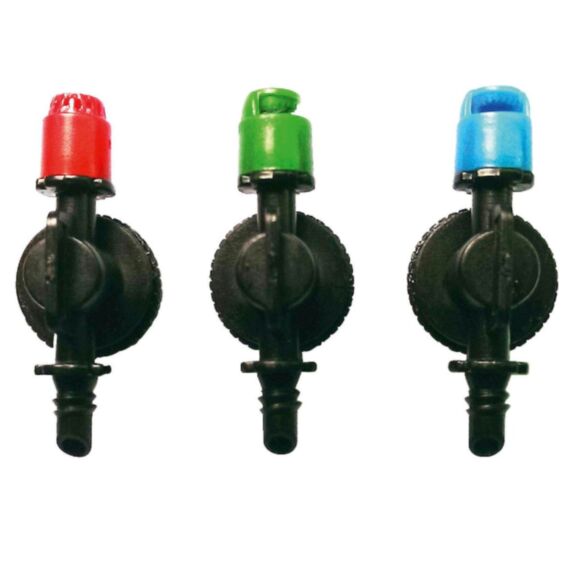 3 Micro Arroseurs Réglables à Visser 90° Noir - TECHN'O