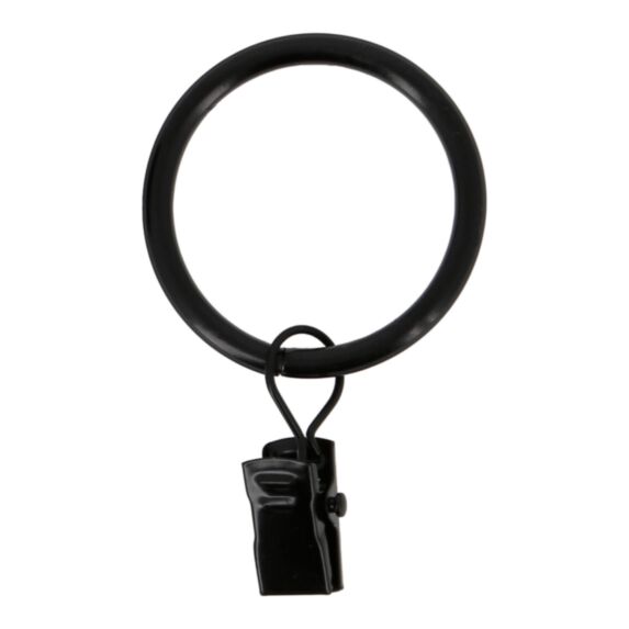 Anneau Pince P/Ø20mm Noir Brillant Ø42mm x6