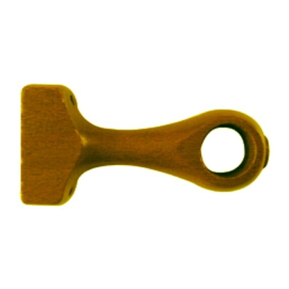 2 supports bois monobloc Ø20 85mm chêne