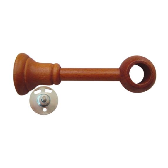 1 support bois lorgnon Ø20 réglable de 70 à 130mm merisier