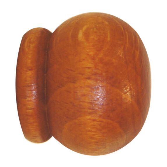 2 embouts bois massif anglais Ø20 merisier