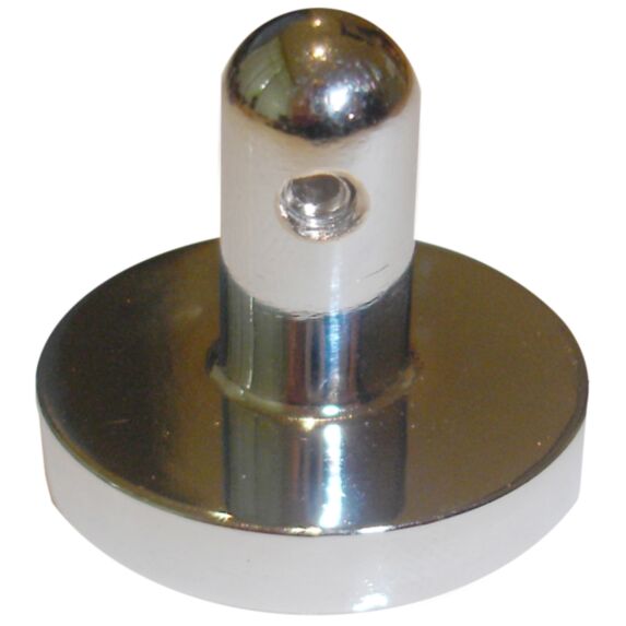 Support central pour câble à rideau chromé brillant - MOBOIS