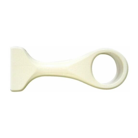 1 support bois monobloc Ø35 115mm laqué blanc