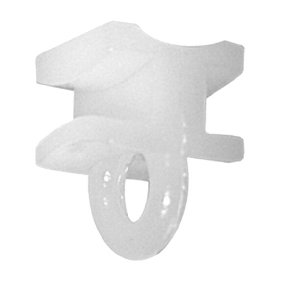 10 glisseurs plastique pour rail 14x8 blanc
