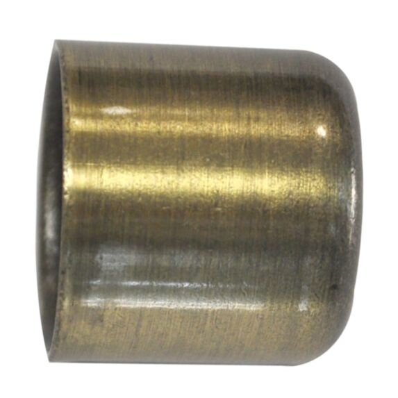 2 embouts métal de fermeture Ø20 effet laiton vieilli