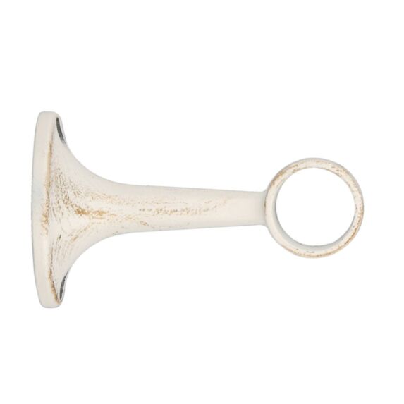 Support Blanc Patine Or métal Ø20mm 70mm