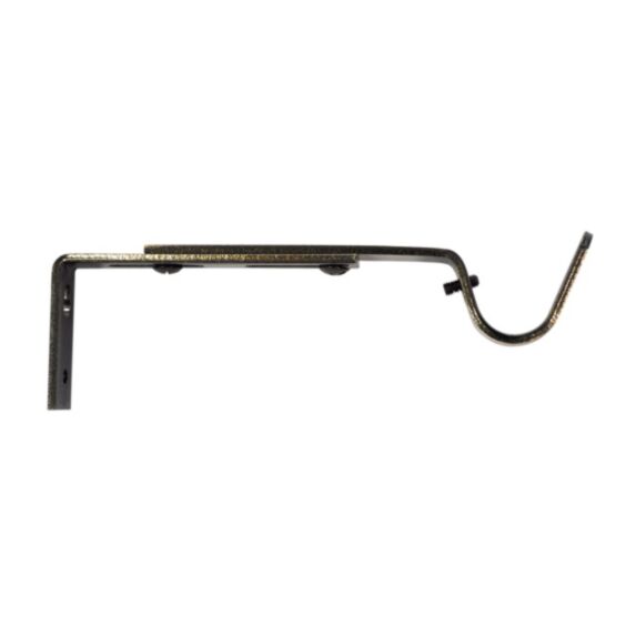 2 supports métal ouverts Ø20 réglables de 105 à 160mm effet