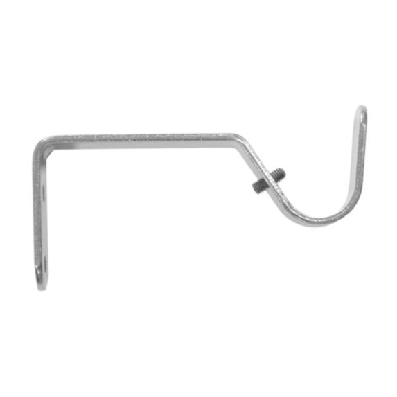 2 supports métal ouverts Ø20 80mm nickel