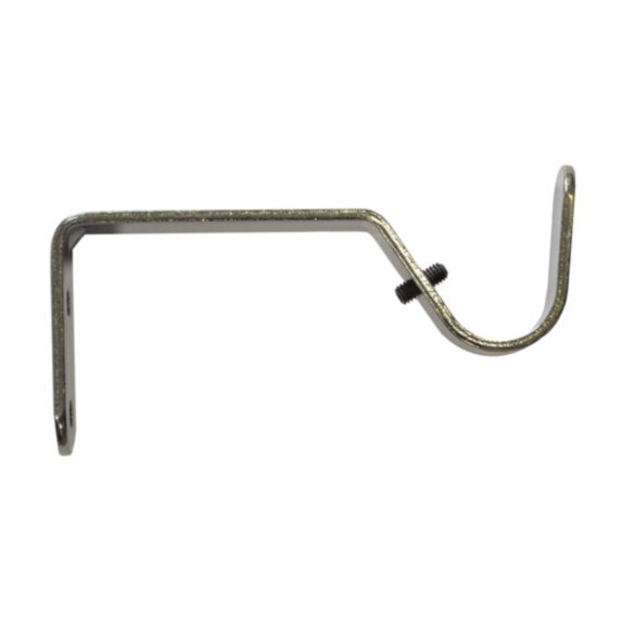 2 supports métal ouverts Ø20 80mm effet laiton vieilli