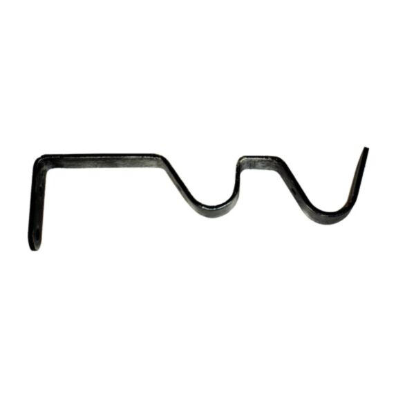 2 supports métal ouverts Ø20 double 80-130mm noir argenté