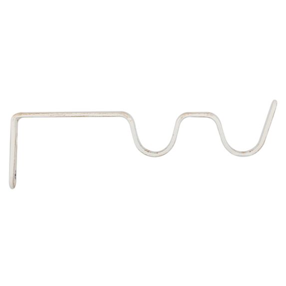 2 supports double Blanc Patine Or Ø20mm 80/130