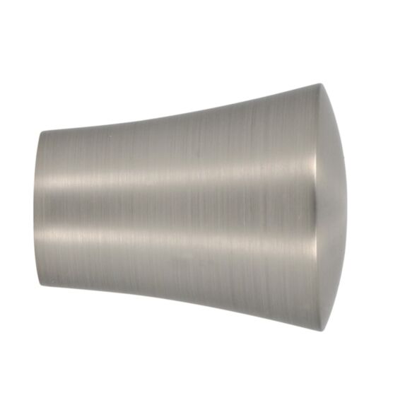 Embout de barre à rideau en métal Ø20 Medium chrome mat