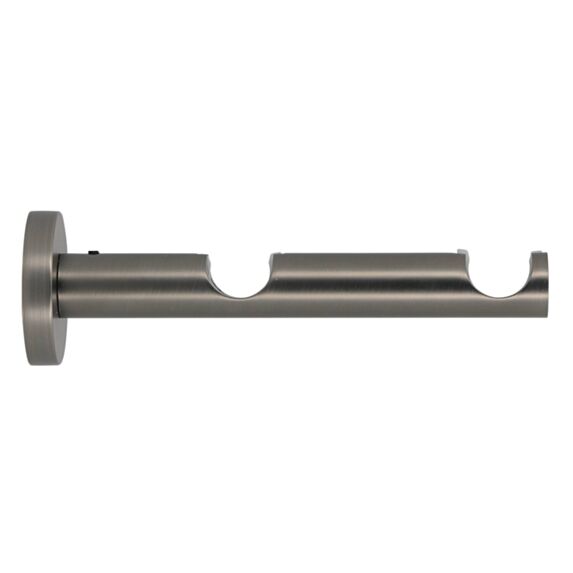 Support métal d20 tige double 65x145mm décor gun foncé - MOBOIS