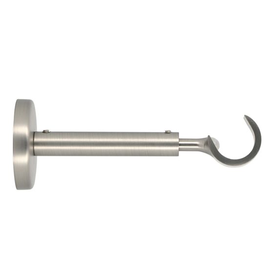 Support de barre à rideau en métal Ø20 ouvert 110-150 mm chromé mat