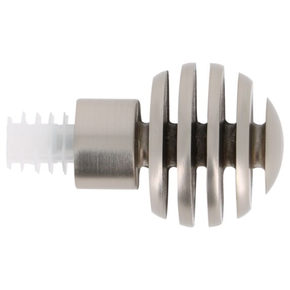 2 embouts métal d20 boule chrome mat easy fix - MOBOIS