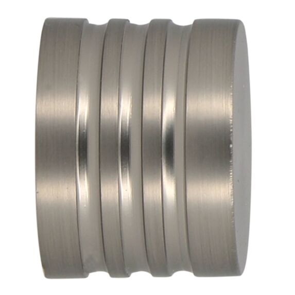 2 Embouts métal Ø20mm Minium Chromé Mat