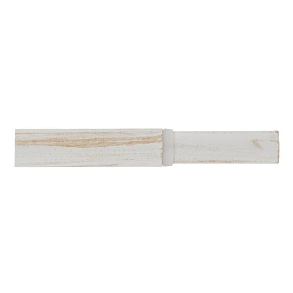 Tringle extensible métal Ø20mm 1,20-2,1m Blanc Patine Or