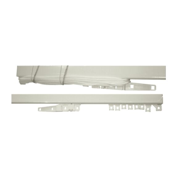 1 tringle métal standard centre 24x16 3m00 laqué blanc