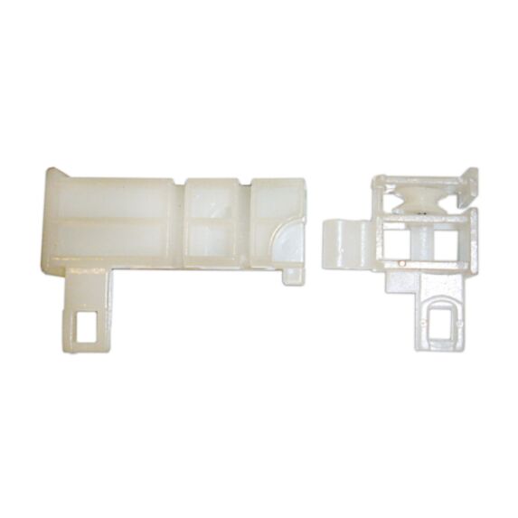 1 jeu de 1 poulie + 2 glisseurs standard plastique 24x16 bla