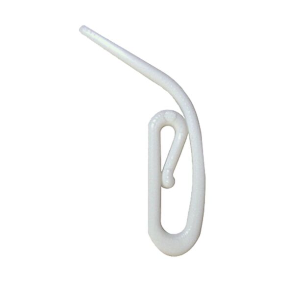 20 agrafes escargot plastique - blanc