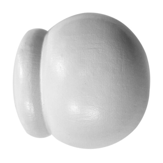 2 embouts bois à emboîtement Ø28 laqué blanc - MOBOIS