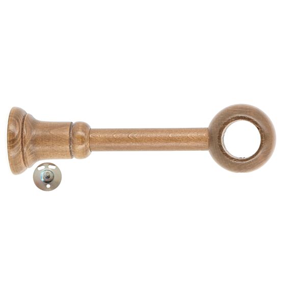 Support à œil long réglable platine métal bois classique ø 28mm chêne - MOBOIS