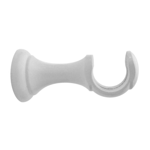 1 support bois ouvert Ø28 80mm laque blanc MOBOIS