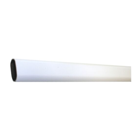 1 tube métal de penderie 30x15 2m00 époxy blanc MOBOIS