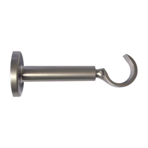 Support de barre à rideau en métal ouvert Ø28 extensible de 115 à 170 mm chromé mat - MOBOIS