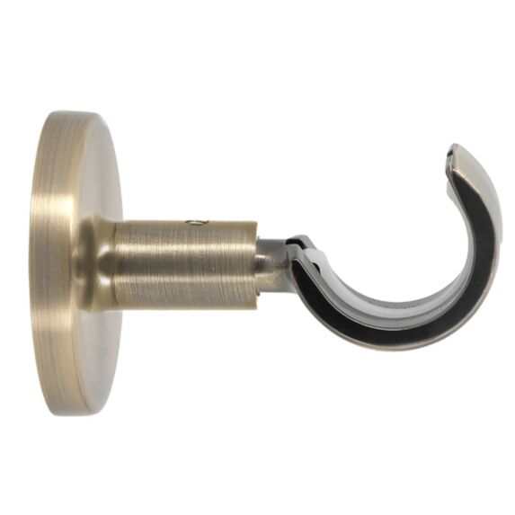 Support métal ouvert Ø28/20mm L.6cm décor doré vieilli - MOBOIS