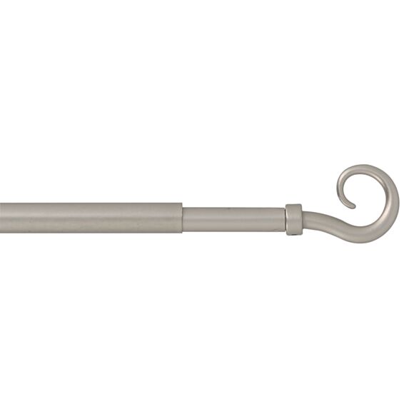 Tringle métal D10 extensible L.60–100cm boule striée nickel mat - MOBOIS