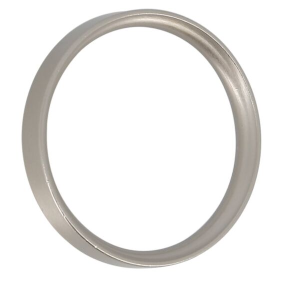 10 anneaux métal plats 52mm avec silencieux chrome mat pour tringle 28mm - MOBOIS