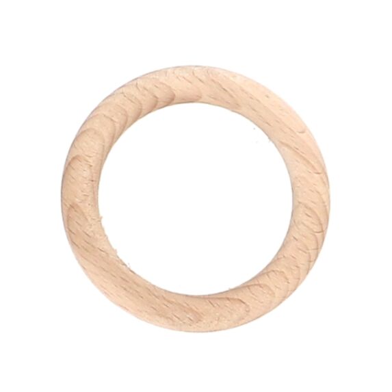 10 anneaux bois Ø70 pour tringle Ø35 brut MOBOIS