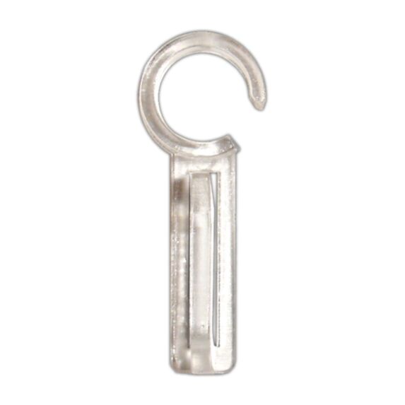 12 agrafes plastique simples pour Ø28 et Ø35 cristal - MOBOIS