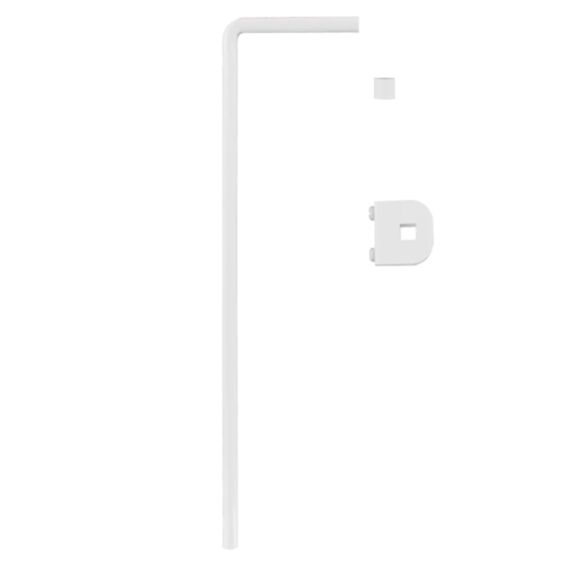 Adaptateur tringle de porte encastrée blanc mat - MOBOIS