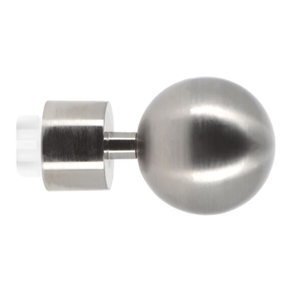 2 Embouts métal Ø28mm Boule Easy Fix Chrome - MOBOIS