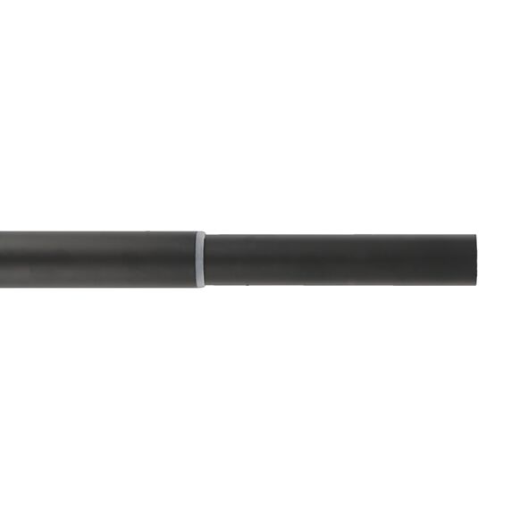 Barre à rideaux métal extensible Ø28mm 1,2-2,1m noir mat - MOBOIS