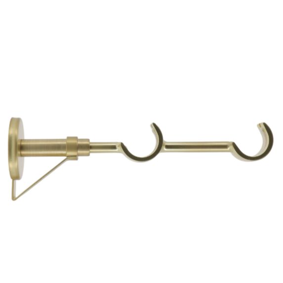 Support métal Ø28mm Double 115-215mm 150-250mm Doré Mat