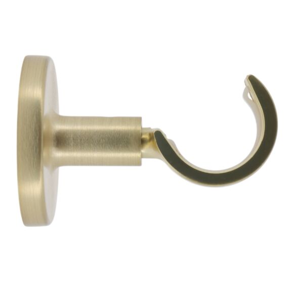 Support métal Ø28mm 60mm Doré Mat