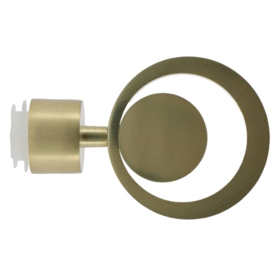 Embout métal Ø28mm Cercle Doré Mat
