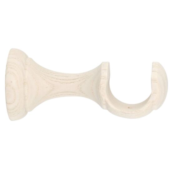 Support Ø28mm Ouvert 80mm Bois Blanchi