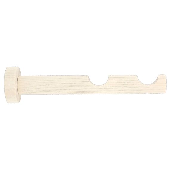 Support bois d28 tige double 130/200mm frêne naturel blanchi - MOBOIS