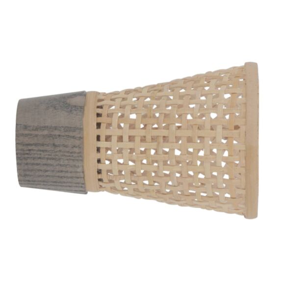 Embout d28 à visser cannage évasé frêne bois flotté - MOBOIS