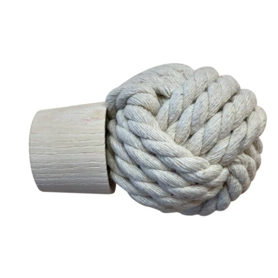 Embout bois d28 corde à visser frêne naturel blanchi - MOBOIS