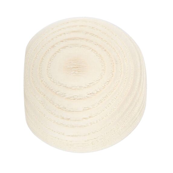 Embout bois boule à visser d28mm frêne naturel blanchi - MOBOIS