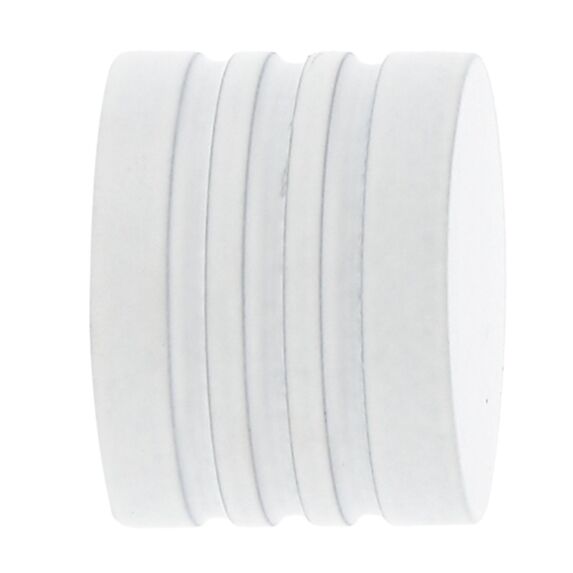2 Embouts métal Ø20mm Minium Blanc Mat