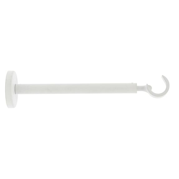 Support métal Ø20mm Ouvert 190-300mm Blanc Mat