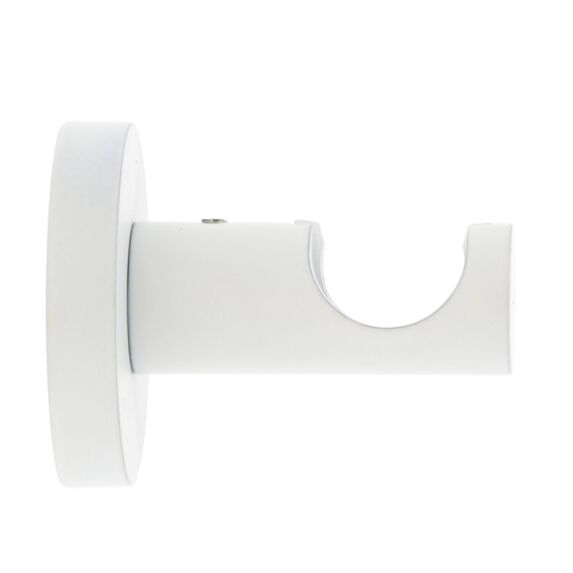 Support métal Ø20mm Tige 42mm Blanc Mat