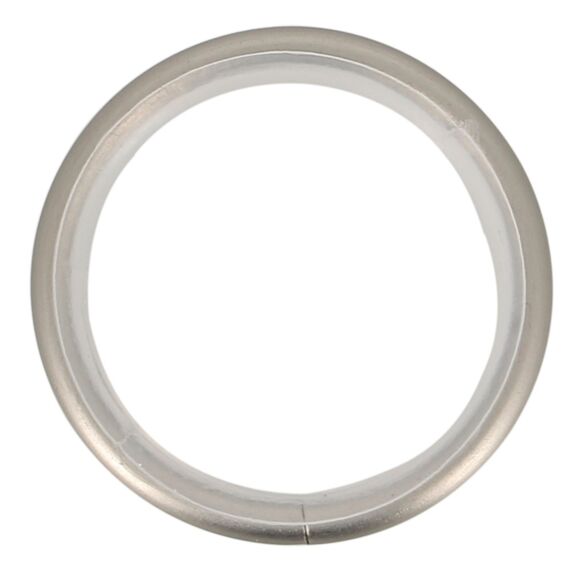 Lot de 10 anneaux 42 mm pour tringle à rideau de Ø20 mm avec silencieux chromé mat