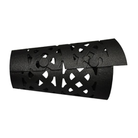 Embout de barre à rideau en métal pommeau dentelle Ø28 fonte